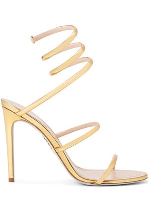 Cleo Metallic Gold leather Sandal RENE CAOVILLA | C123511050001L018DARKGOLD